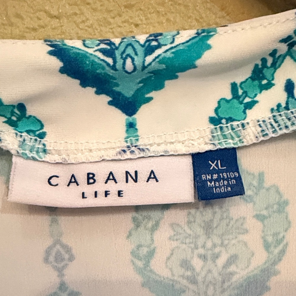 Cabana Life Teal and White Romper - Picture 2 of 7